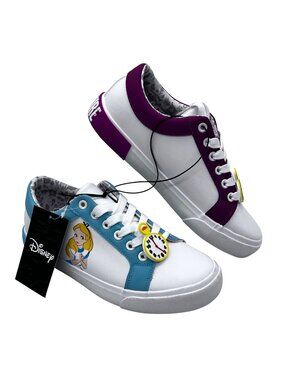 Disney Alice In Wonderland Womens Girls Sneakers Cheshire Cat & Alice Size 6 NEW